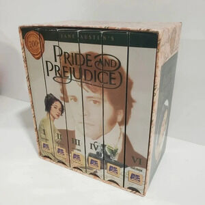 Pride and Prejudice Set  Of 6 Jane Austin's VHS Tapes.